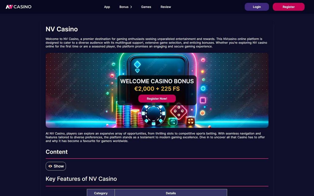 NV Casino Erfahrungsbericht 2026
